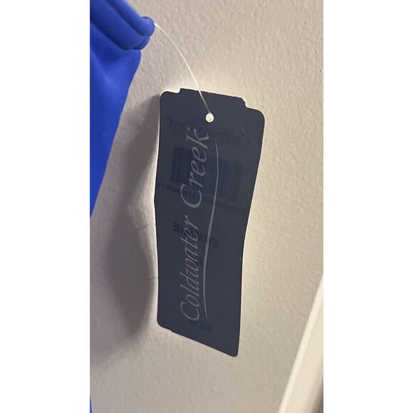 NWT Coldwater Creek SWIM Royal Blue Tank Tankini Top Size 16 Layered Ruffles - Picture 5 of 6